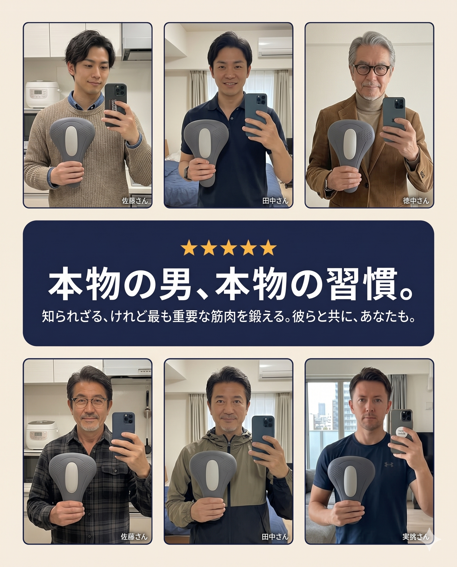 男性向け4-in-1骨盤底筋アクティベーター