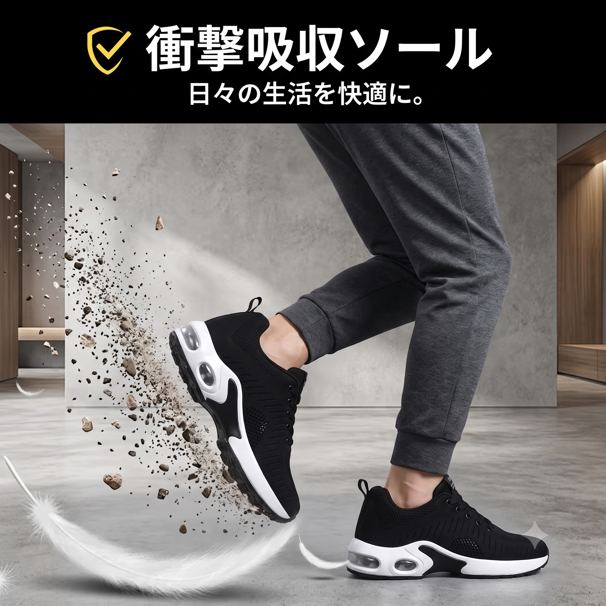 人間工学シューズ｜快適サポートスニーカー