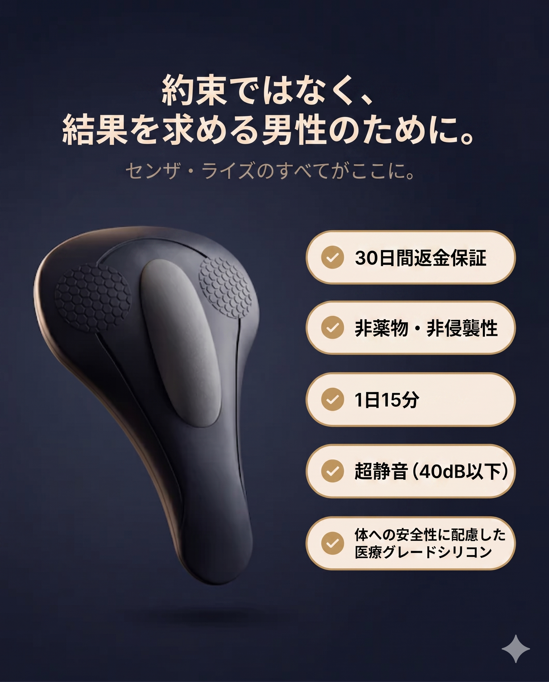 男性向け4-in-1骨盤底筋アクティベーター