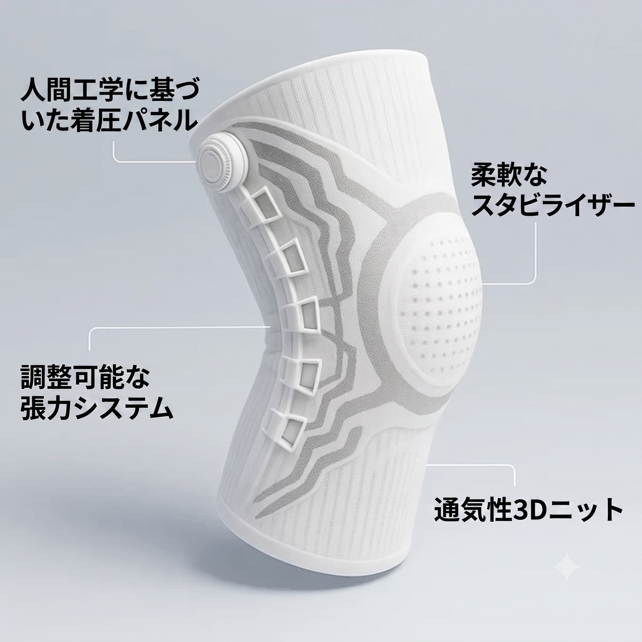 膝サポーター｜スポーツ保護・痛み軽減・安定サポート